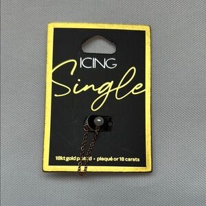 Icing Single Gold-Plated Pearl Single Earring